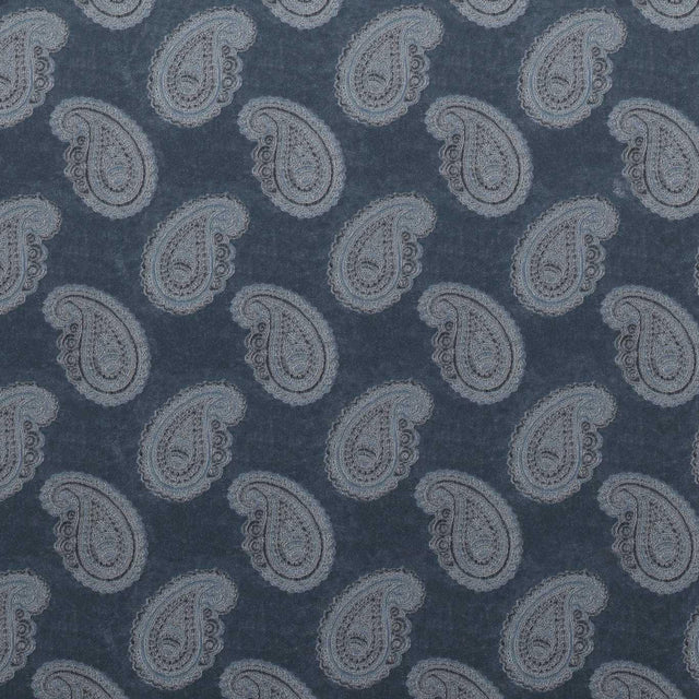 Zoffany Orissa Velvet Blue Fabric
