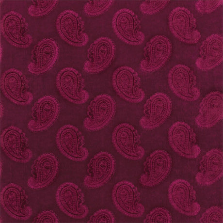 Zoffany Orissa Velvet Burgundy Fabric