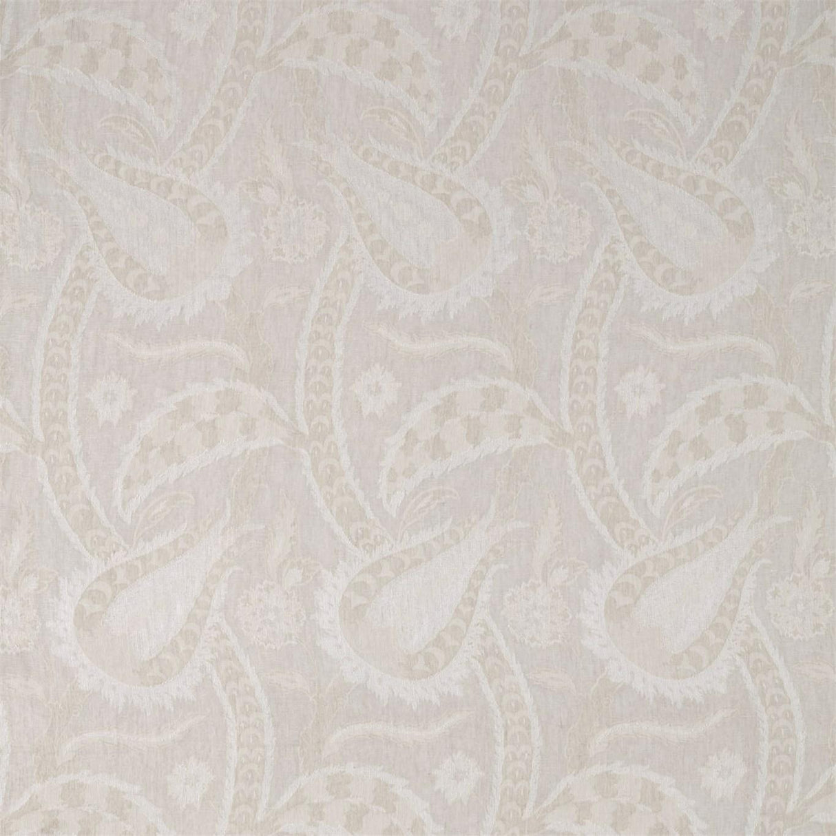 Zoffany Oberon White Opal Fabric