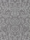 Zoffany Brocatello Logwood Grey Wallpaper