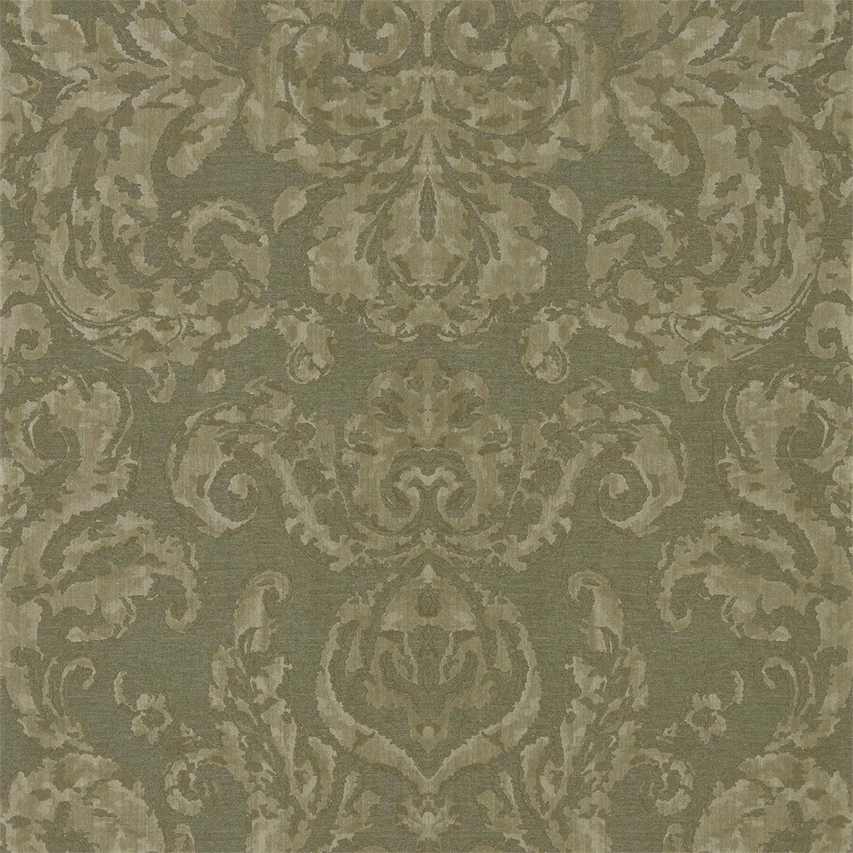Zoffany Brocatello Olivine Wallpaper