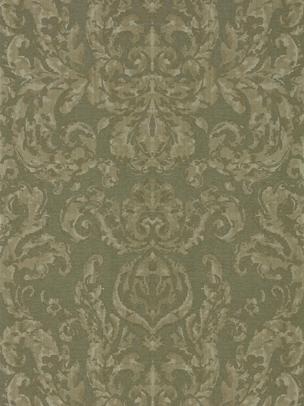 Zoffany Brocatello Olivine Wallpaper