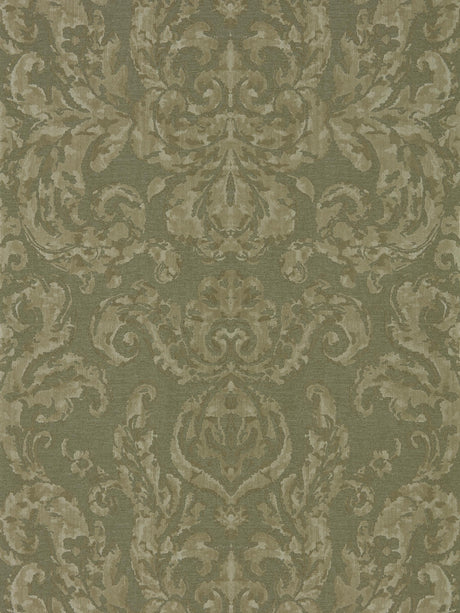 Zoffany Brocatello Olivine Wallpaper