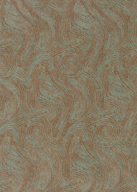 Zoffany Hawksmoor Oxidised Copper Wallpaper