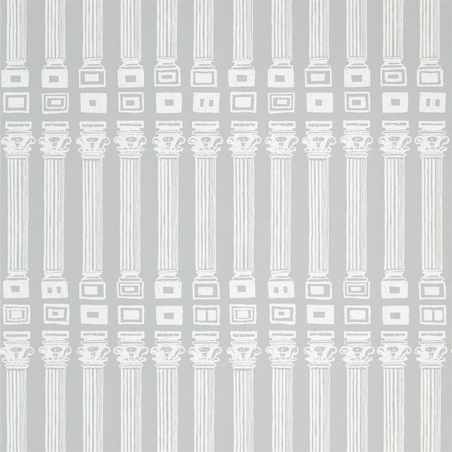 Zoffany Columns Empire Grey/Architects White Wallpaper