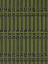 Zoffany Columns Olive/Bone Black Wallpaper