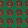 Zoffany Medallion Malachite/Gold Wallpaper