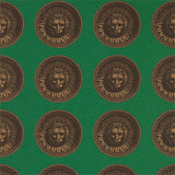 Zoffany Medallion Malachite/Gold Wallpaper
