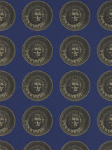 Zoffany Medallion Lazuli/Nickle Wallpaper