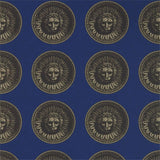 Zoffany Medallion Lazuli/Nickle Wallpaper
