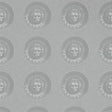 Zoffany Medallion Silver/Perfect White Wallpaper