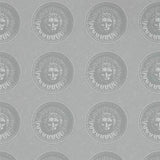 Zoffany Medallion Silver/Perfect White Wallpaper