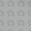 Zoffany Medallion Silver/Perfect White Wallpaper