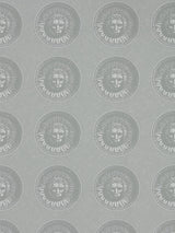 Zoffany Medallion Silver/Perfect White Wallpaper