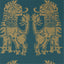 Zoffany Sicilian Lion Serpentine/Gold Wallpaper