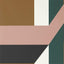 Zoffany Impact Geo Muddy Amber/Tuscan Pink/Huntsman Green Wallpaper