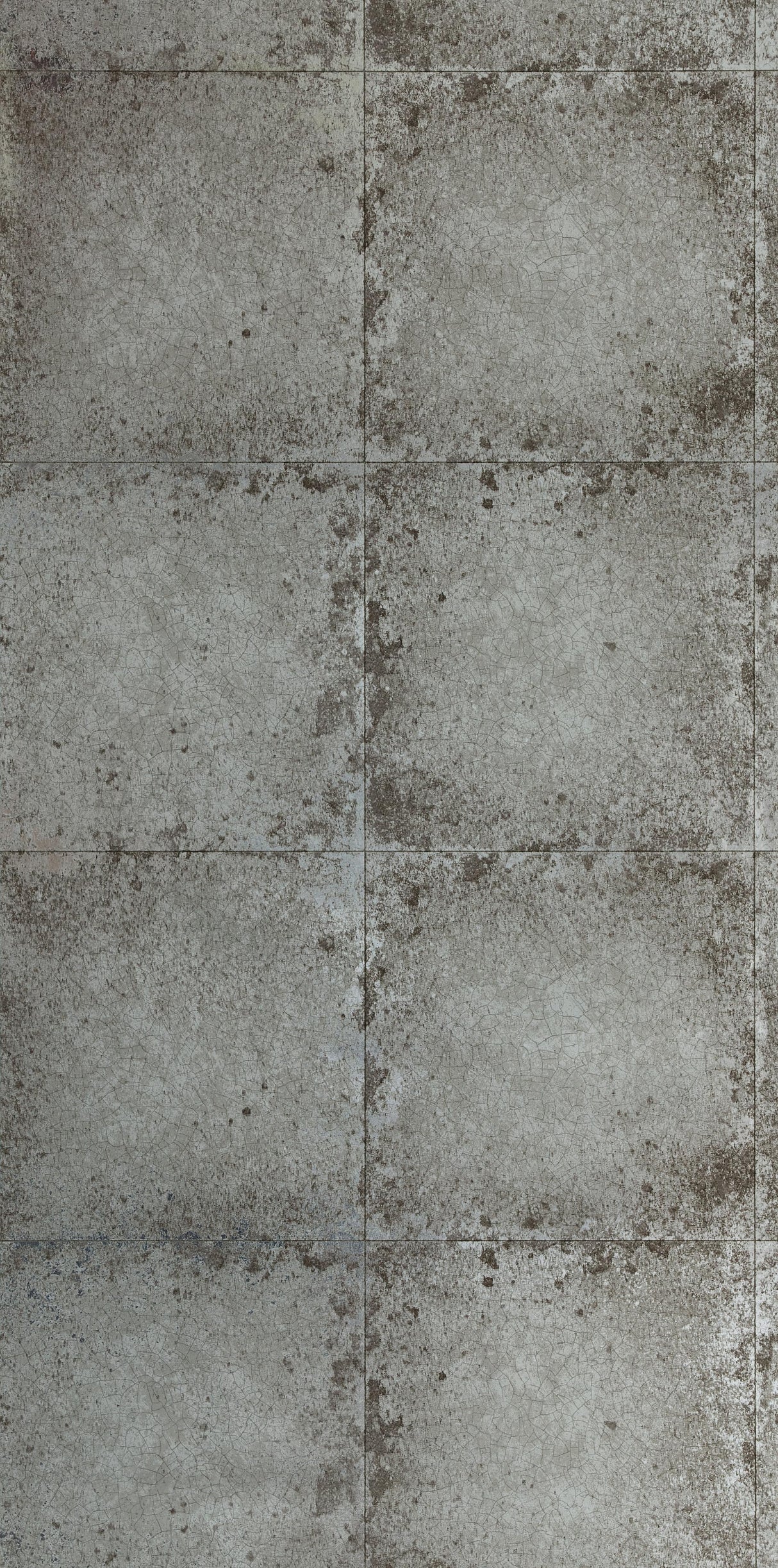 Zoffany Lustre Tile Pewter Wallpaper