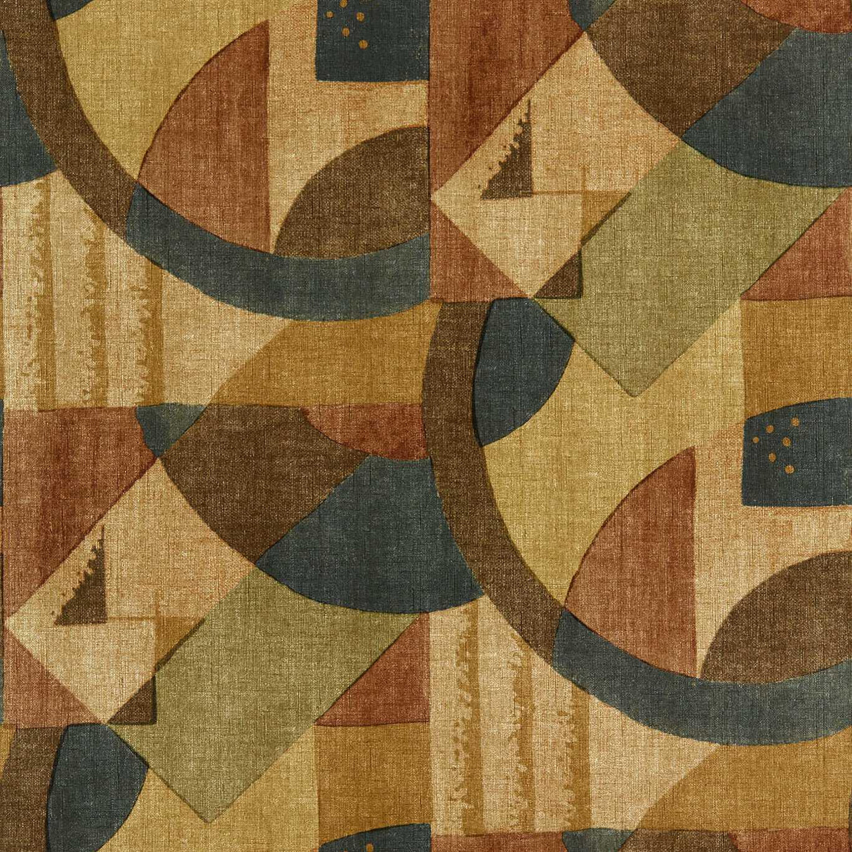 Zoffany Abstract 1928 Antique Copper Wallpaper