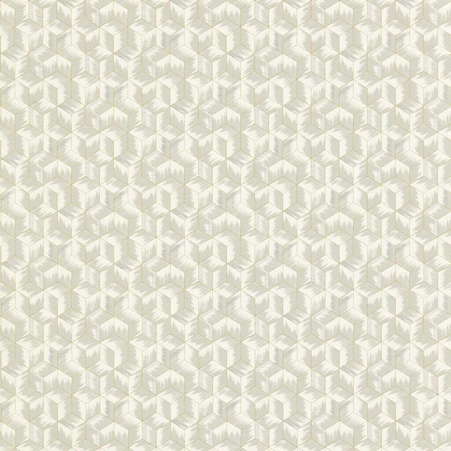 Zoffany Tumbling Blocks Empire Grey Wallpaper