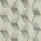 Zoffany Rhombi Empire Grey Wallpaper