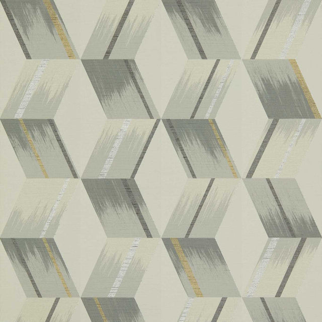 Zoffany Rhombi Empire Grey Wallpaper
