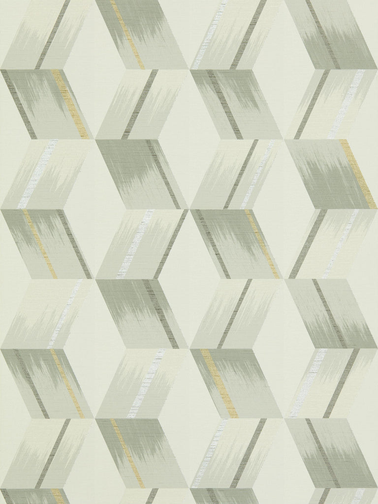 Zoffany Rhombi Empire Grey Wallpaper