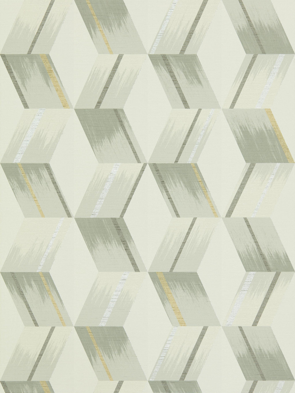 Zoffany Rhombi Empire Grey Wallpaper