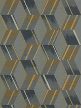 Zoffany Rhombi Anthracite Wallpaper