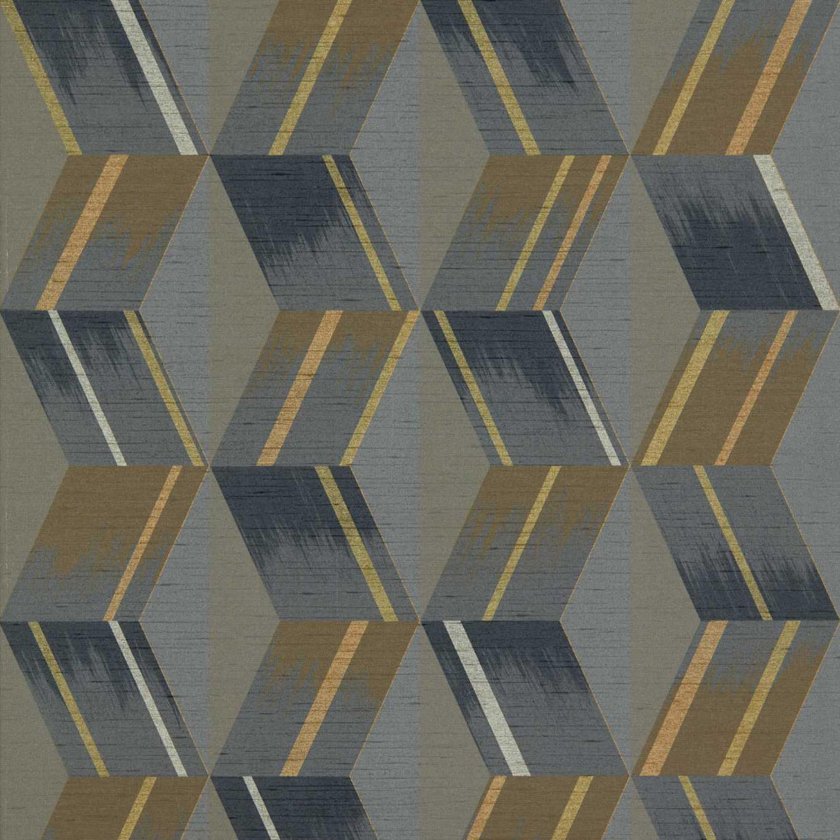 Zoffany Rhombi Anthracite Wallpaper