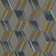 Zoffany Rhombi Anthracite Wallpaper