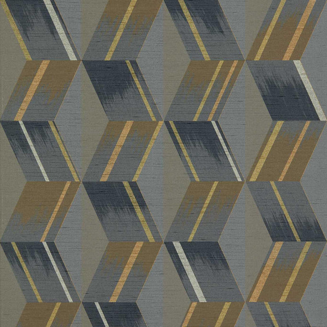 Zoffany Rhombi Anthracite Wallpaper