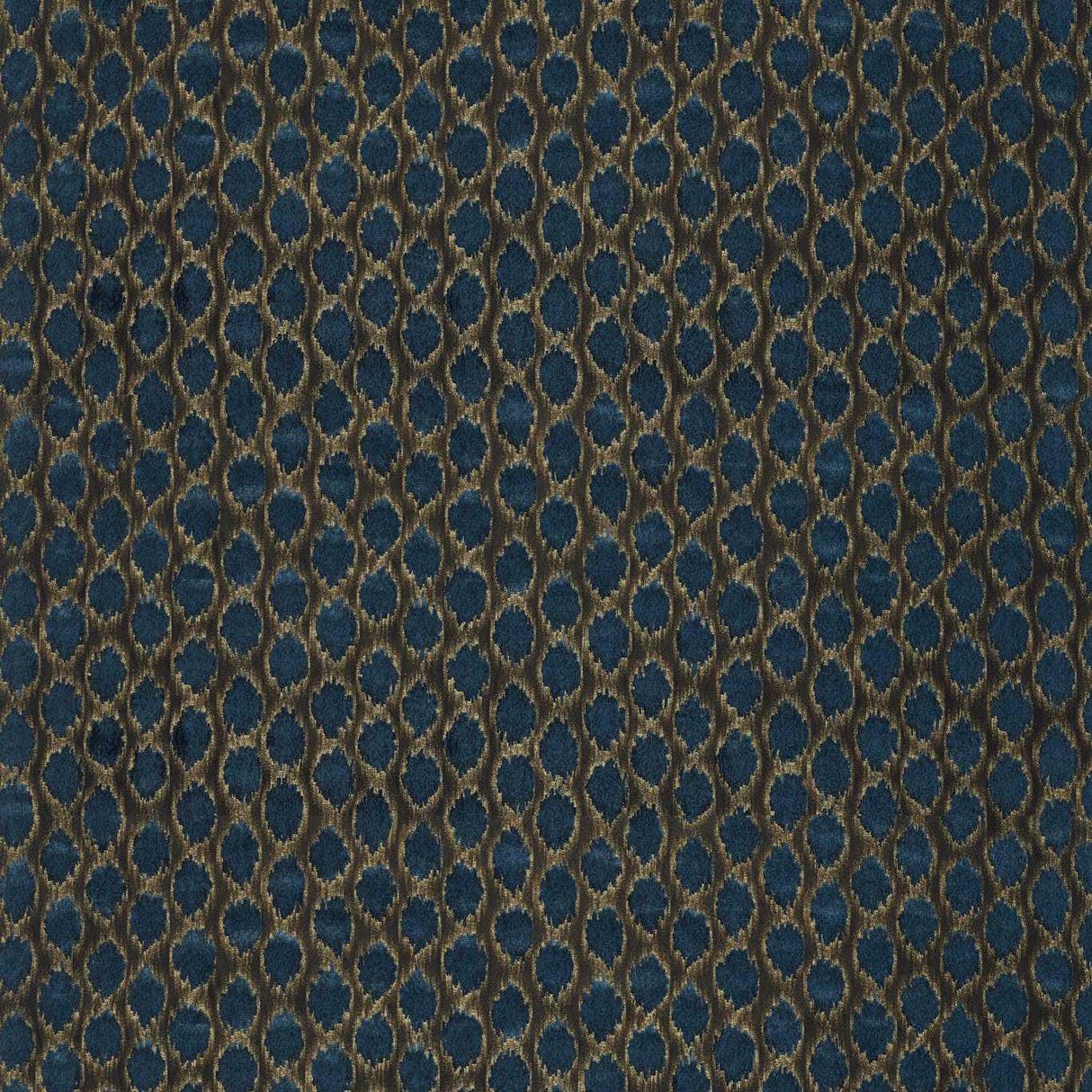Zoffany Ikat Spot Ink Fabric