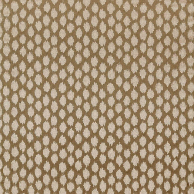 Zoffany Ikat Spot Antique/Gold Fabric