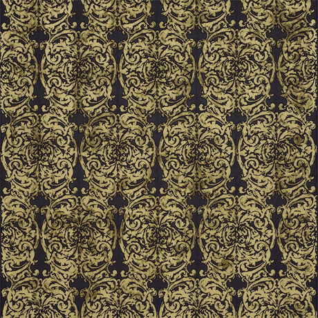 Zoffany Tespi Carbon/Old Gold Fabric
