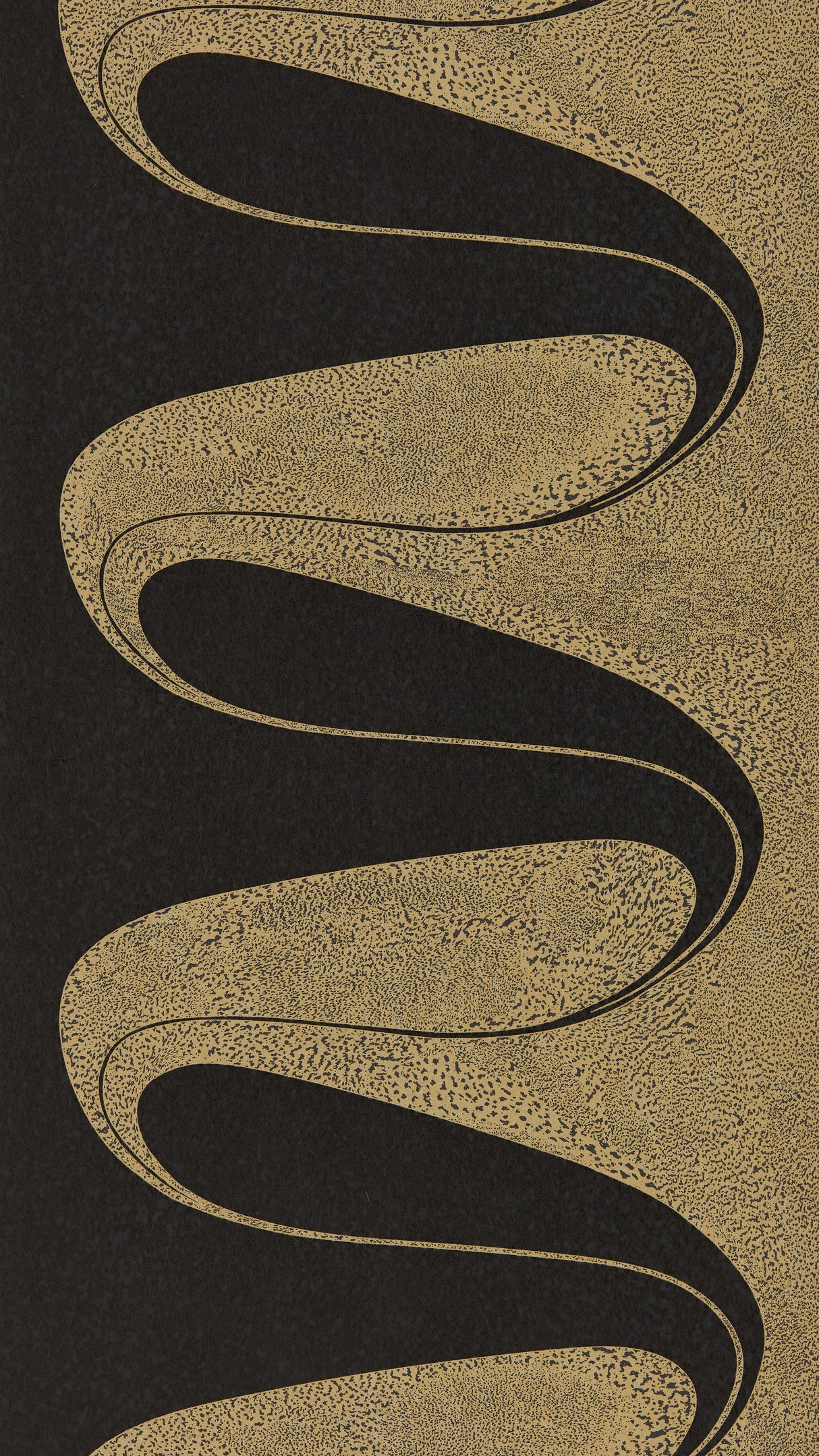 Zoffany DArcy Vine Black Wallpaper