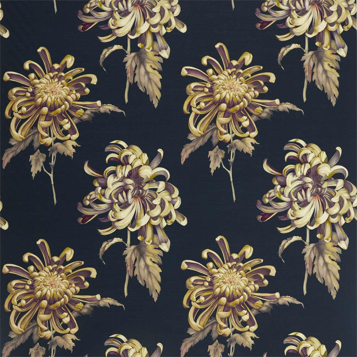 Zoffany Evelyn Tigers Eye/Ink Fabric