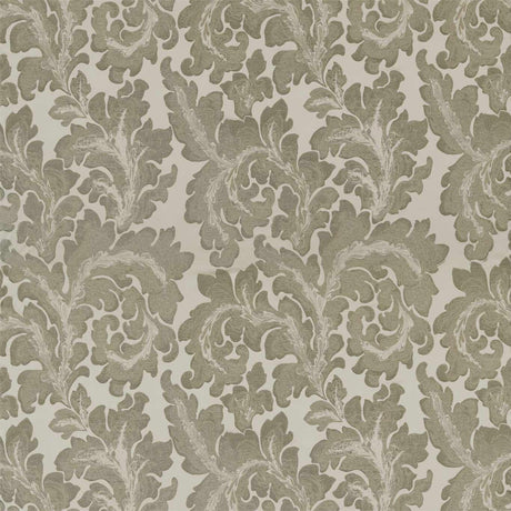 Zoffany Acantha Silk Grey Pearl Fabric