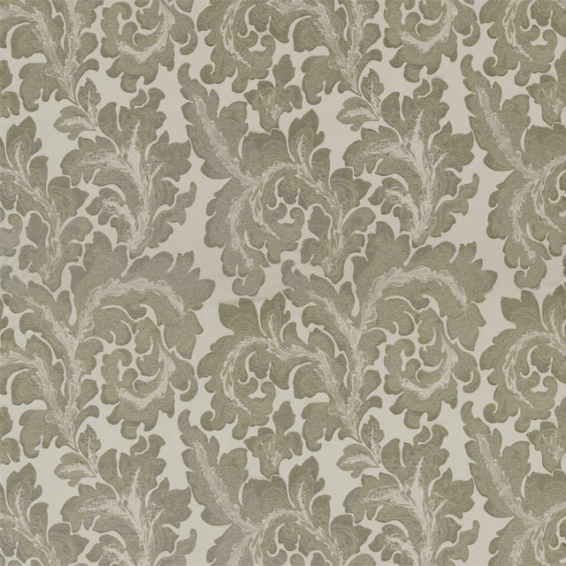 Zoffany Acantha Silk Grey Pearl Fabric