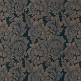 Zoffany Acantha Silk Prussian Blue Fabric