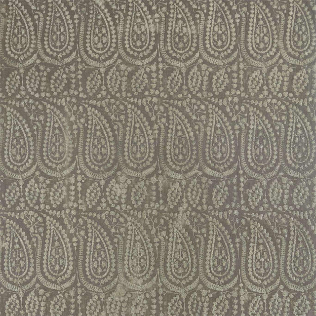 Zoffany Folies Logwood Grey Fabric