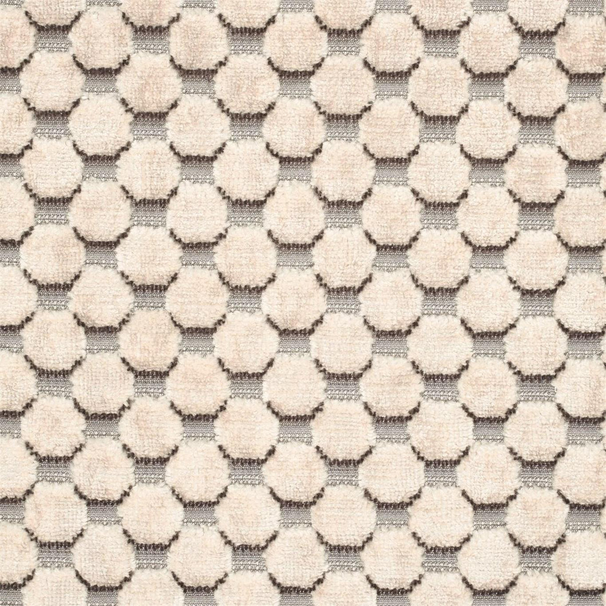 Zoffany Tespi Spot Silver/Pearl Fabric
