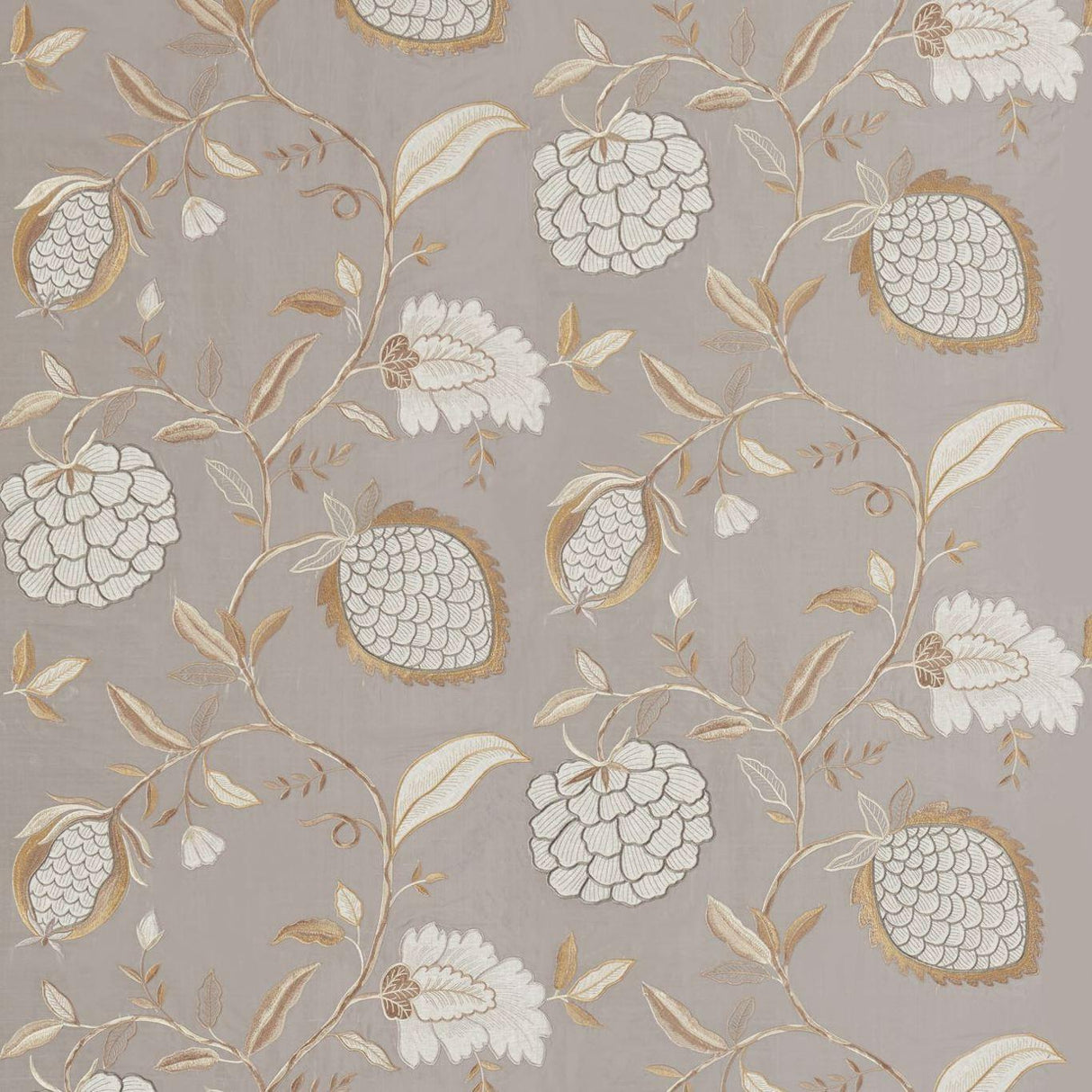 Zoffany Pomegranate Tree Platinum Fabric