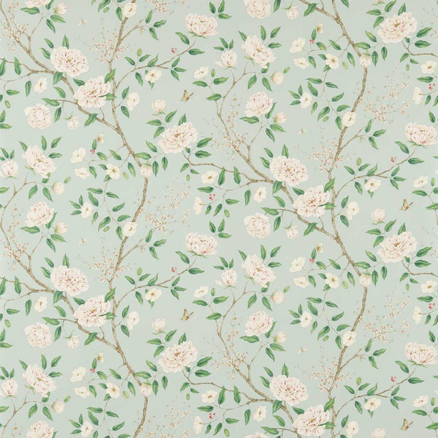 Zoffany Romey's Garden Sea Green Wallpaper