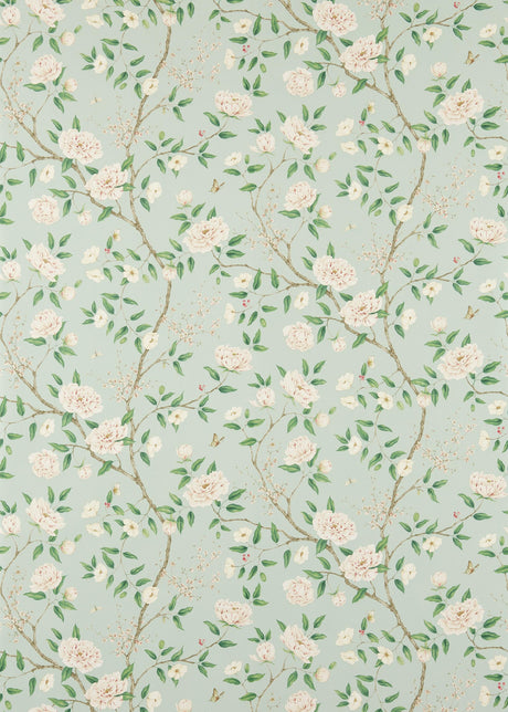 Zoffany Romey's Garden Sea Green Wallpaper