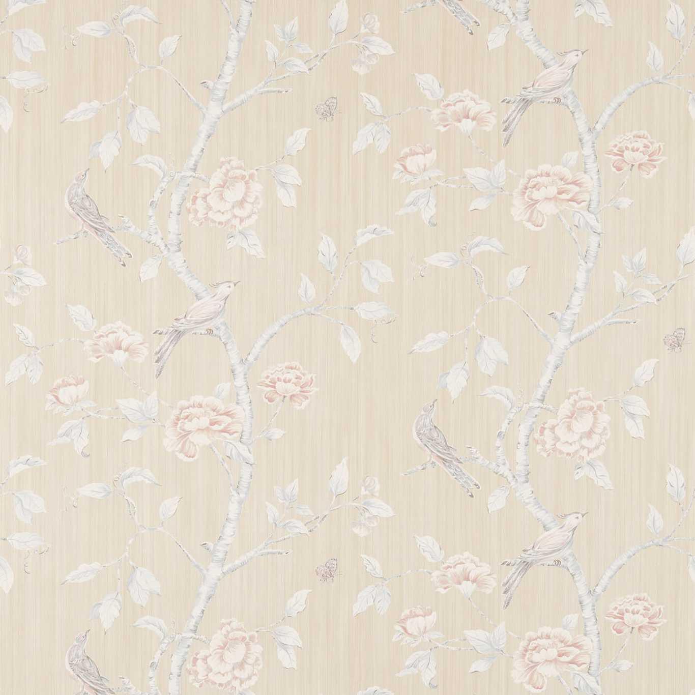 Zoffany Woodville White Clay Wallpaper by Zoffany