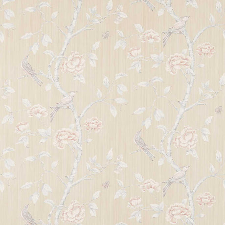 Zoffany Woodville White Clay Wallpaper