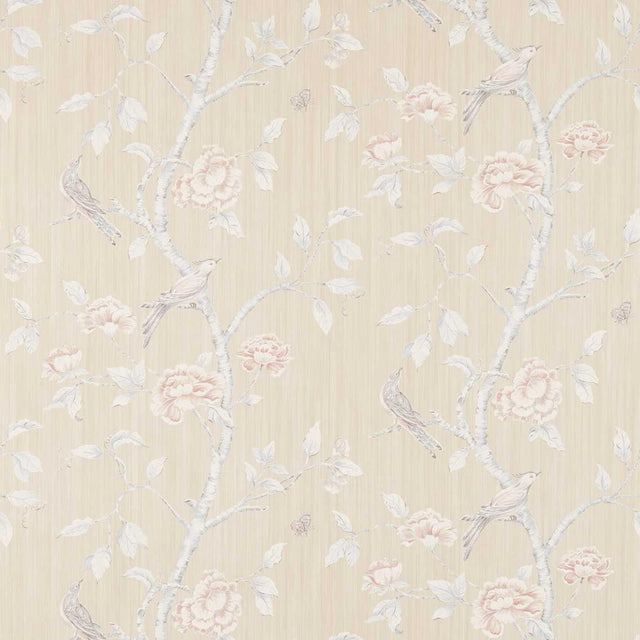 Zoffany Woodville White Clay Wallpaper