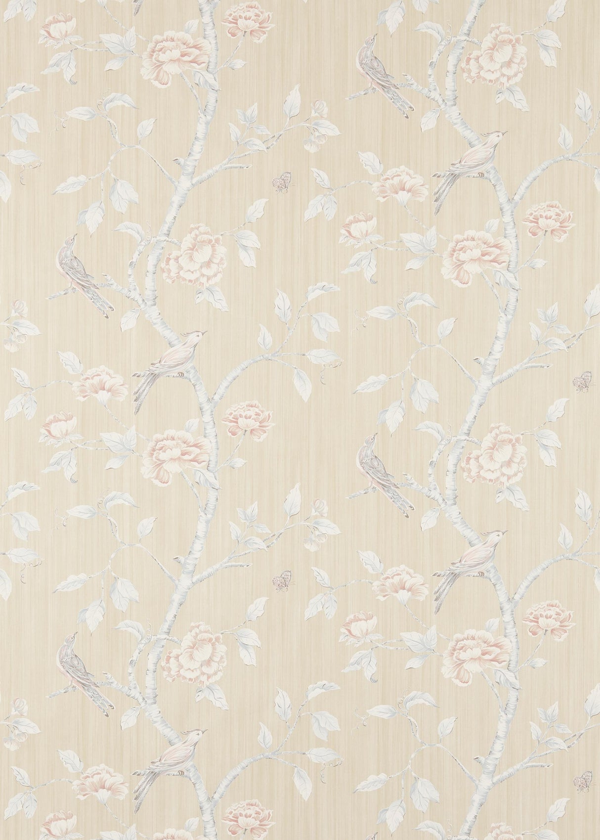 Zoffany Woodville White Clay Wallpaper