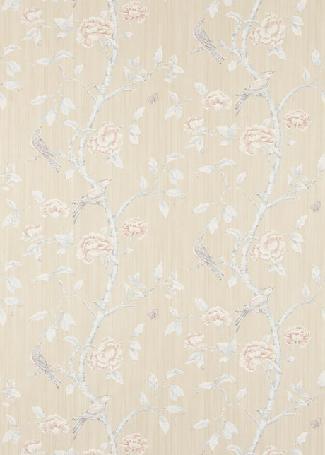 Zoffany Woodville White Clay Wallpaper