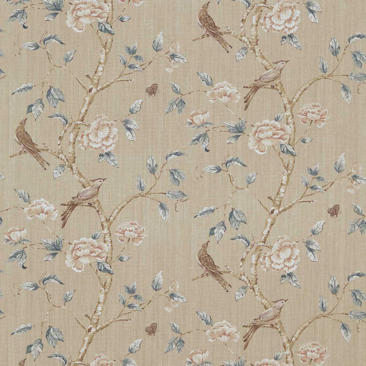 Zoffany Woodville White Clay Fabric
